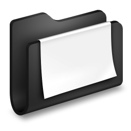 256x256 Documents Black Folder Icon Download Alumin Folders Icons