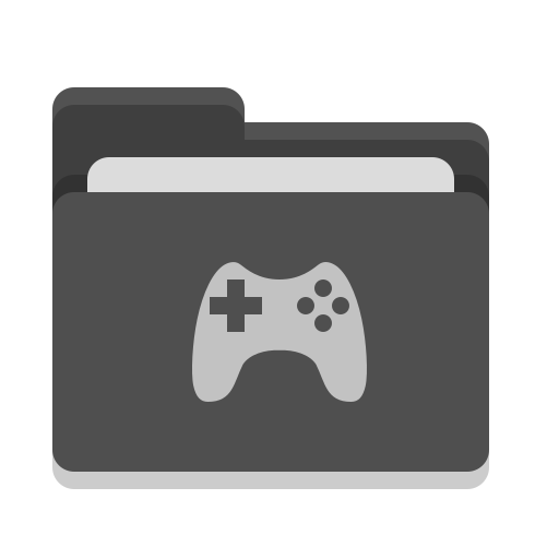 512x512 Folder, Black, Games Icon Free Of Papirus Places