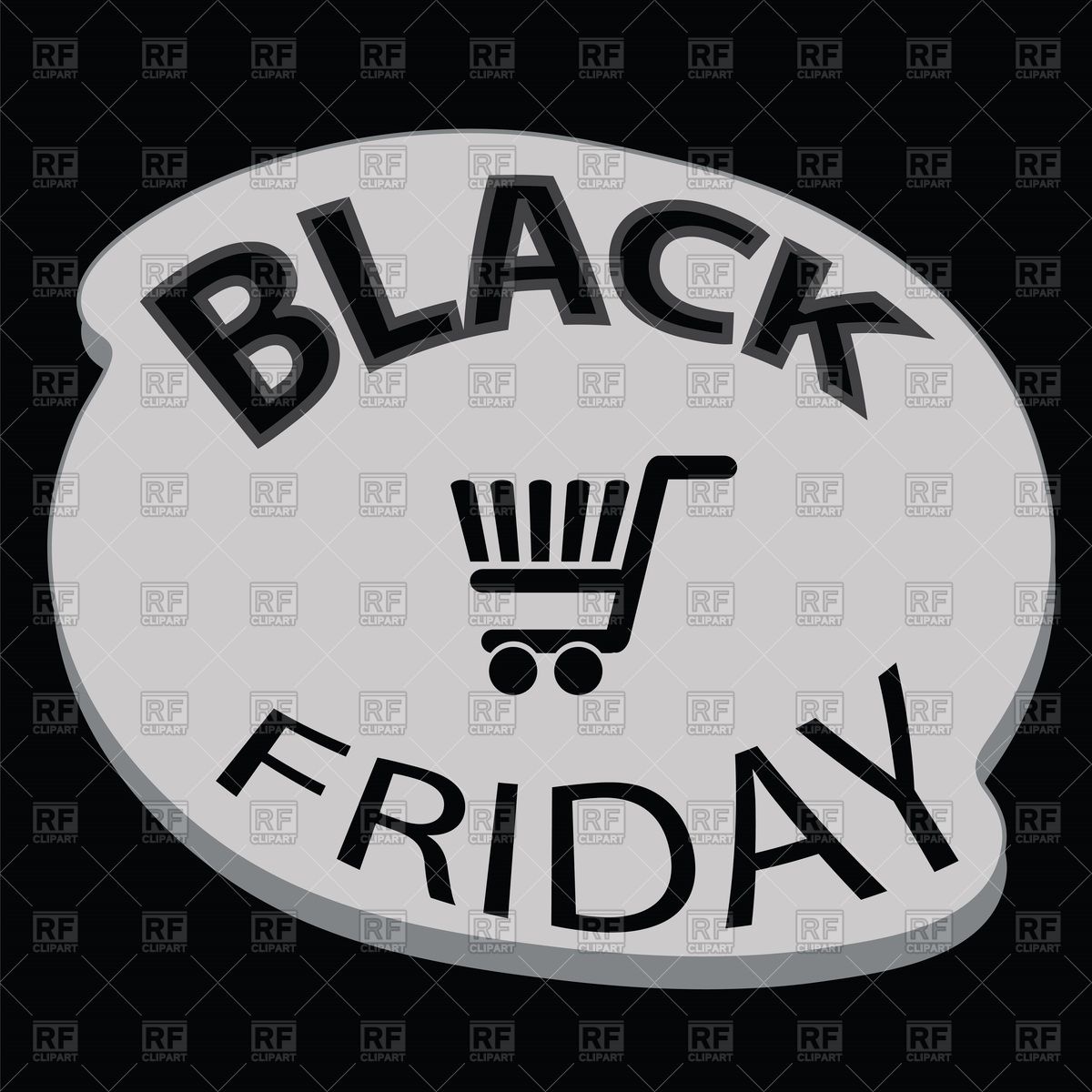 1200x1200 Black Friday Icon Vector Image Of Design Elements