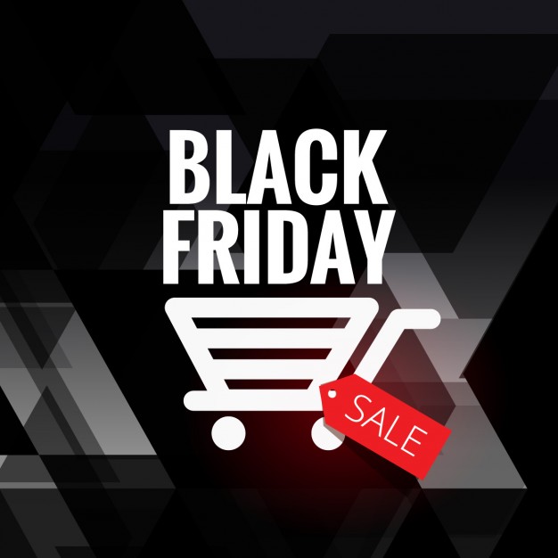 626x626 Black Friday Sale Background With Cart Icon Vector Free Download