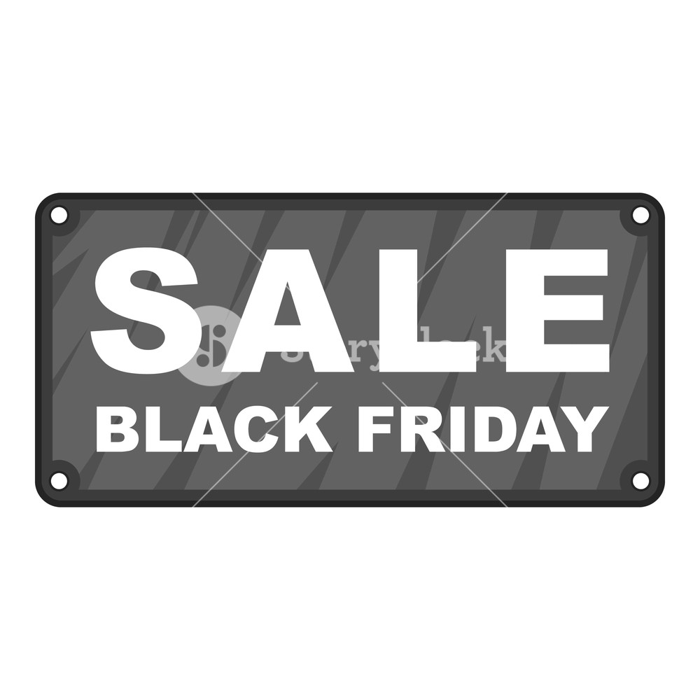 1000x1000 Label Sale Black Friday Icon Gray Monochrome Illustration