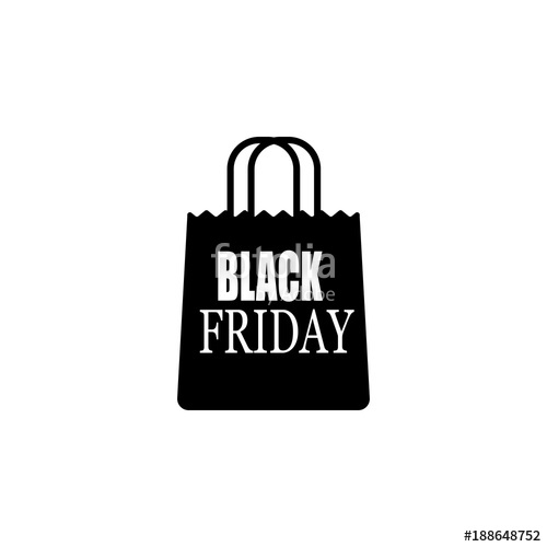 500x500 Bag With The Inscription Black Friday Icon Element Of Sales Sign