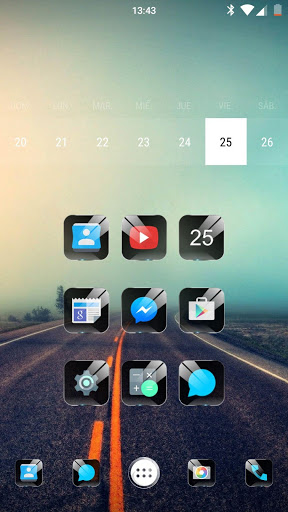 288x512 Black Glass Novaapexadw Hd Latest Version Apk
