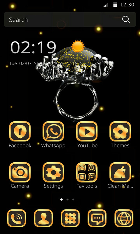 480x800 Free Gold Theme Black Gold Diamond Apk Download For Android Getjar