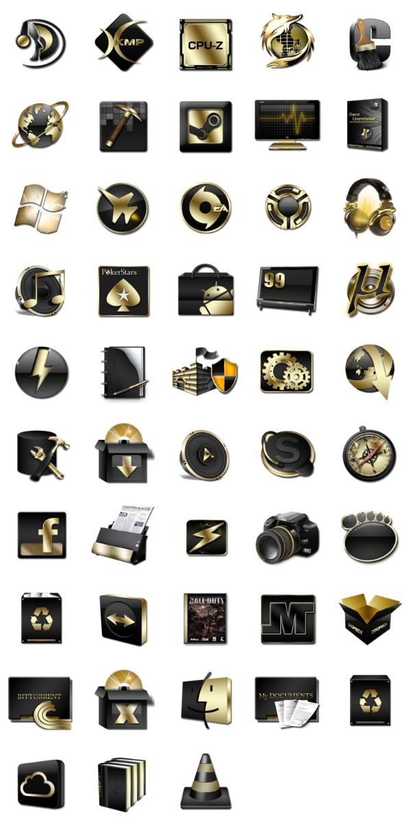 600x1219 Black And Gold Icons Free Icon Packs Ui Download