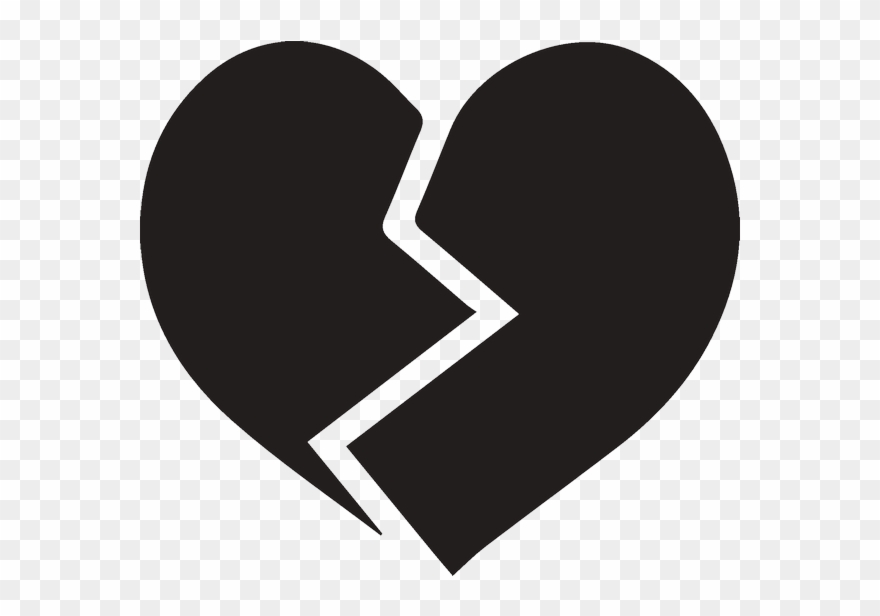 880x616 Broken Black Heart Emoji
