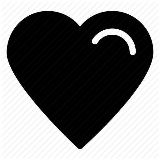 512x512 Black, Heart, Hearts, Love, Romance, Romantic, Shape, Symbol