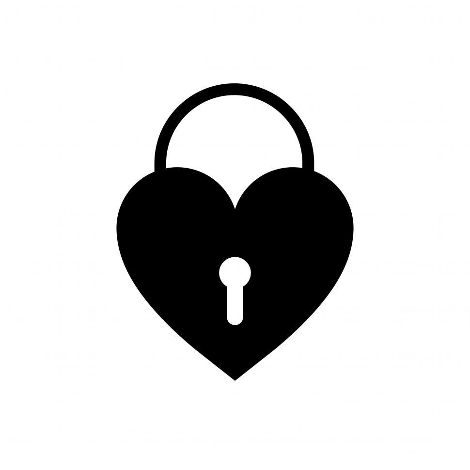 970x970 Get Free Stock Photos Of Heart Shaped Lock Vector Icon Online