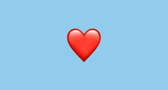 560x300 Red Heart Emoji