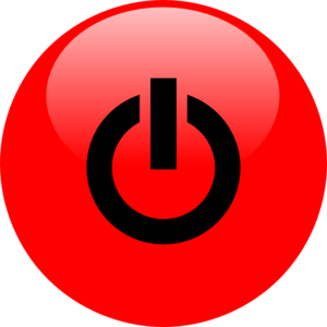 300x300 Power Red With Black Icon Clip Art