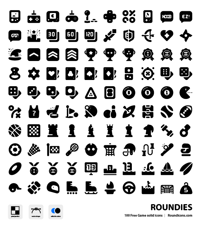 640x723 Solid Icons Pack