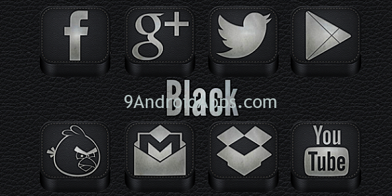 570x285 Black Icon Pack Apk