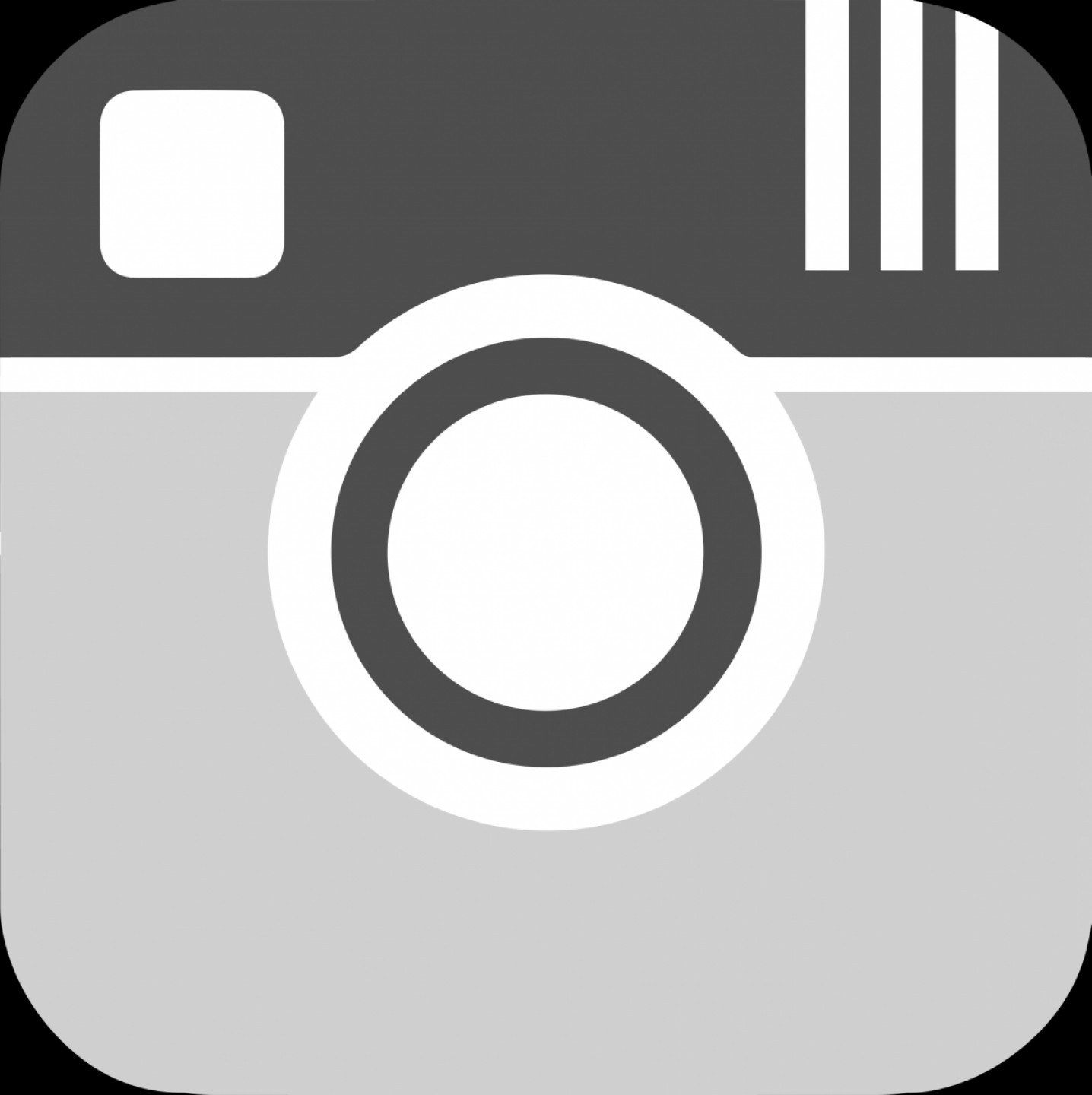 1436x1440 Instagram Icon Black And White Png Cqrecords