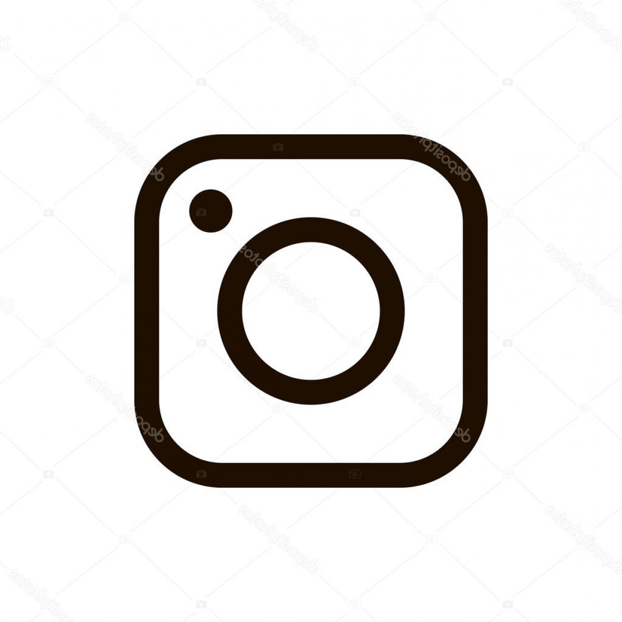 1228x1228 Stock Illustration New Instagram Logo Black Color Geekchicpro