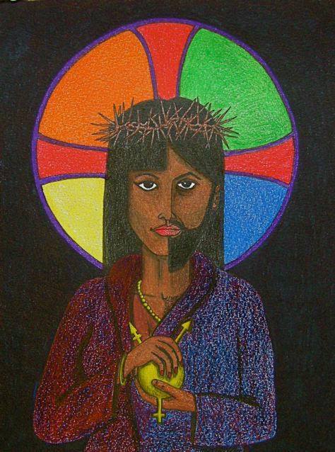 Queer Kwanzaa Queer Black Jesus Icon For African American Holiday 474x638 Queer Kwanzaa Queer Black Jesus Icon For African American Holiday
