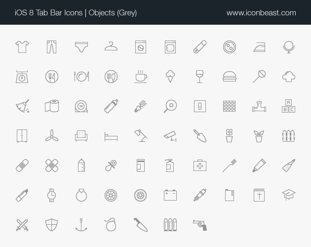 630x500 Objects Line Icons Ios Tab Bar Icons