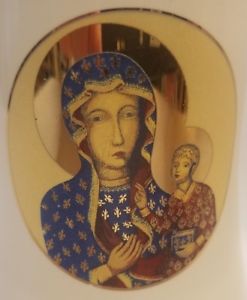 247x300 Black Madonna Virgin Mary Pope Jean Paul Christianity Holy Bottle