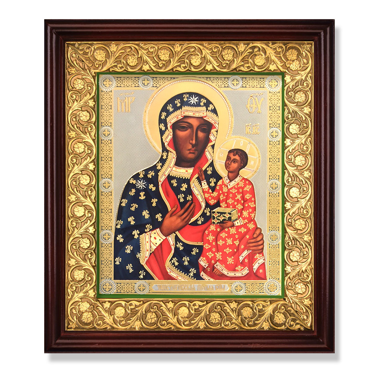 1223x1223 K Sf Virgin Of Czestochova Black Madonna Icon In Wooden