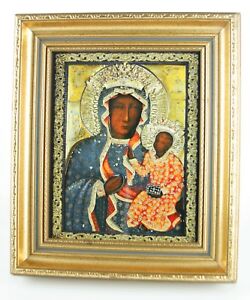 250x300 Our Lady Of Black Madonna Big Church Icon Ikona B M