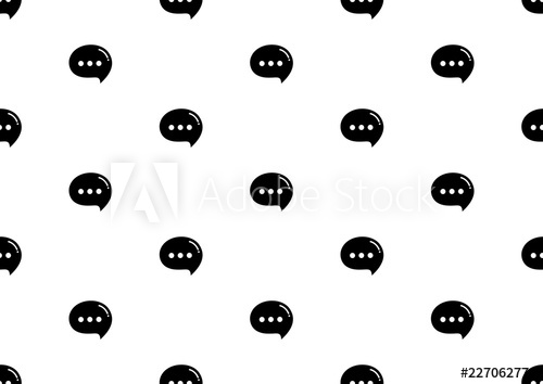 Seamless Pattern With Message Icon Vector Black And White 500x354 Seamless Pattern With Message Icon Vector Black And White
