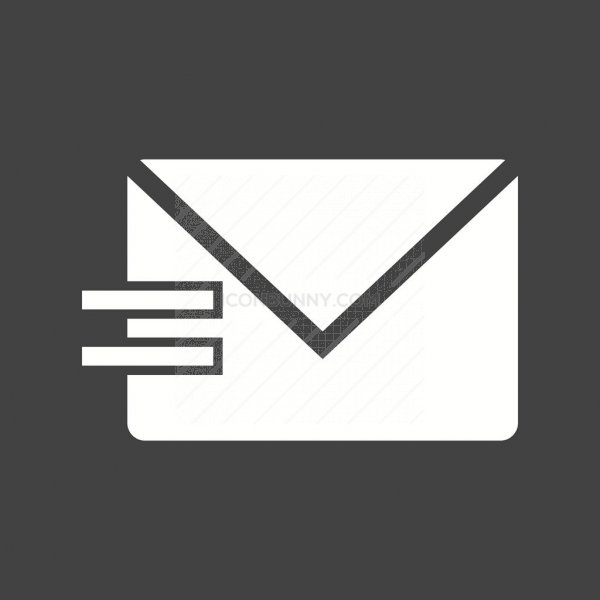 Sending Message Glyph Inverted Icon 600x600 Sending Message Glyph Inverted Icon