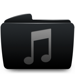 256x256 Folder Black Music Icon Download Sabre Icons Iconspedia