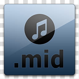 256x256 Glossy Standard Black Music Icon Transparent Background Png