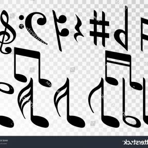 300x300 Music Note Icons Vector Set Black Soidergi