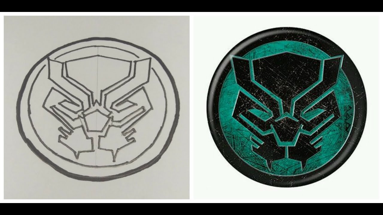1280x720 How To Draw Black Panther Icon