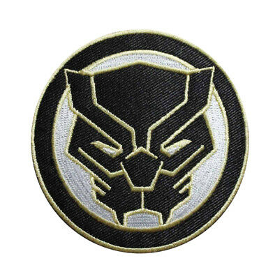 394x400 Black Panther Icon Embroidered Iron On Patch