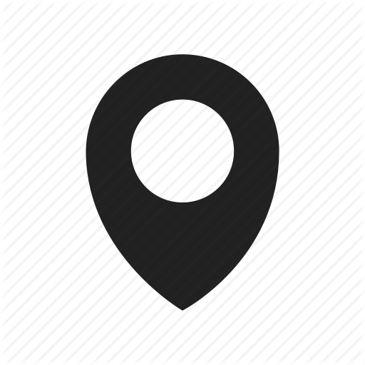 512x512 Application, Black, Contact, Gps, Location, Map, Smart Phone Icon