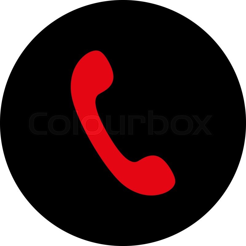 800x800 Phone Icon From Primitive Round Stock Vector Colourbox