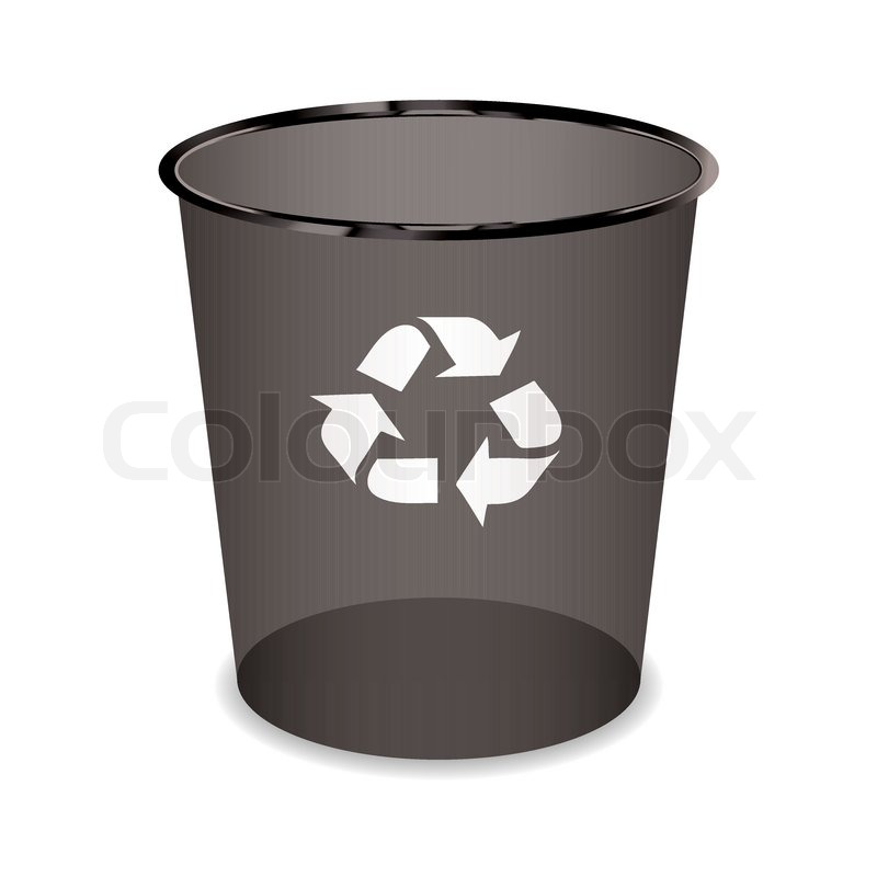 800x800 Black Transparent Trash Or Waste Stock Vector Colourbox