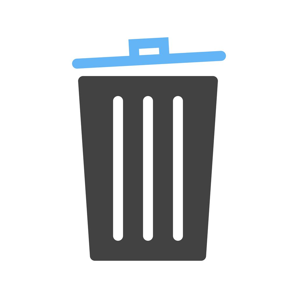 1024x1024 Recycle Bin Blue Black Icon