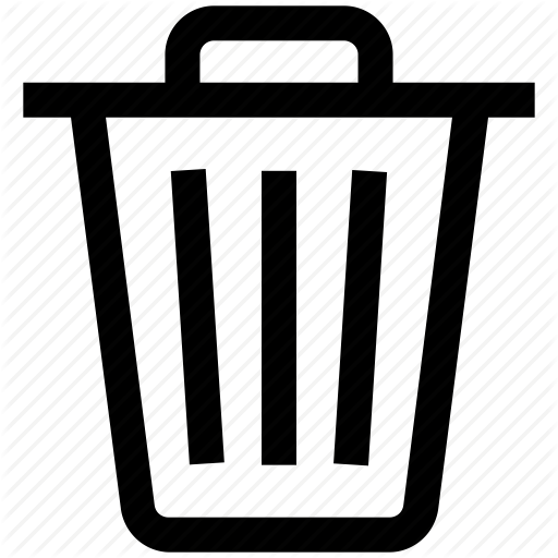 512x512 Dustbin, Garbage Can, Recycle Bin, Rubbish Bin, Trash Bn