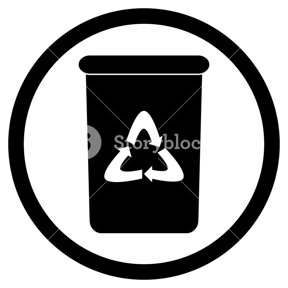1000x1000 Bn Black Recycle And Trash Can, Rubbish Bin And Garbage Bin