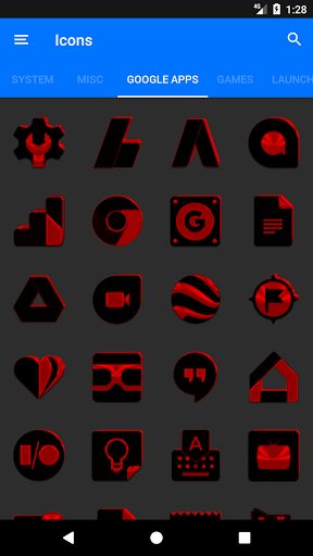 288x512 Black And Red Icon Pack Apk