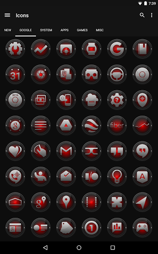 320x512 Black And Red Icon Pack Latest Version Apk