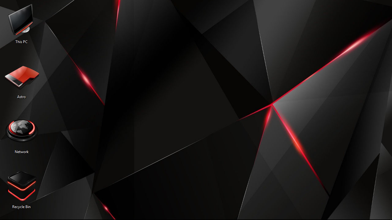 1280x720 Red Theme For Windows