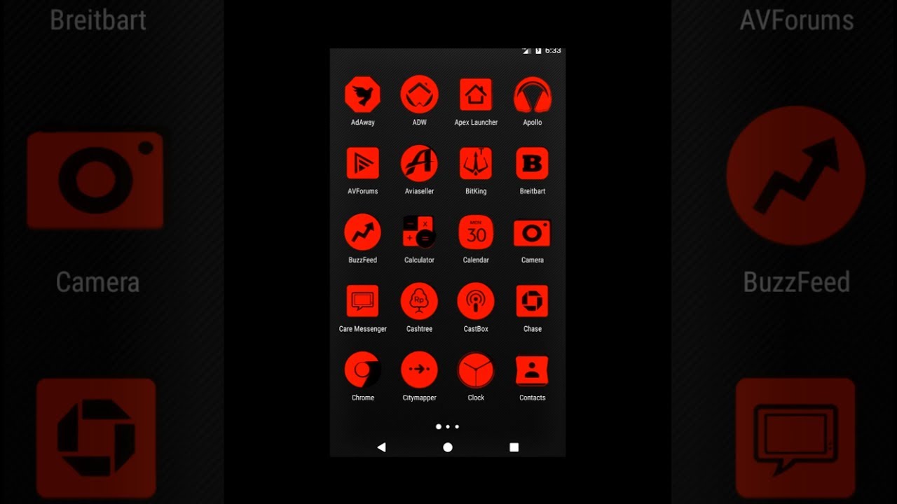 1280x720 Red And Black Icon Pack Free For Mobile And Tablet Devices