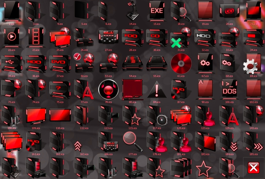 1095x742 Red Icons For Windows Images