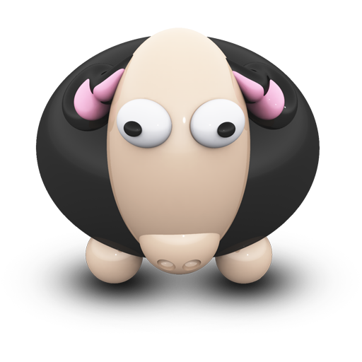512x512 Black Sheep Icon