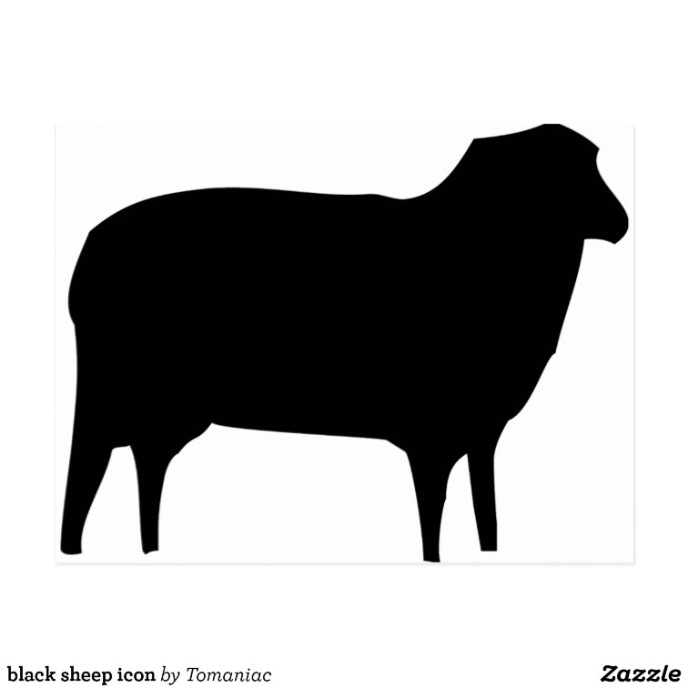 756x756 Black Sheep Icon Postcard On Popscreen