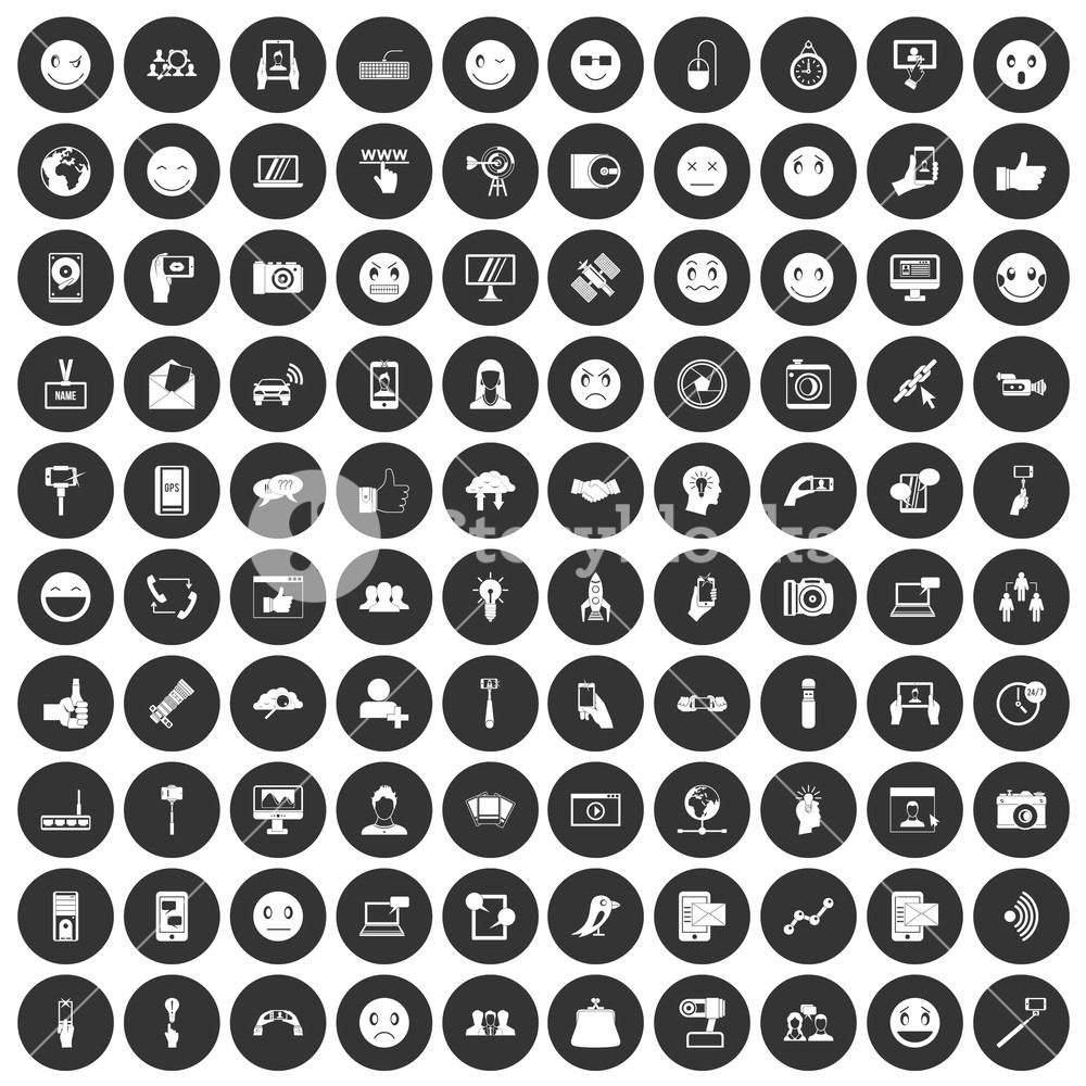 Black Social Media Icon