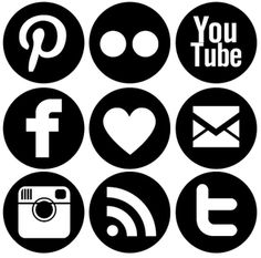 236x233 Social Media Clipart Black And White