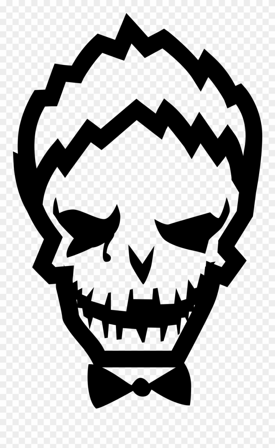 880x1433 Joker Suicide Squad Icon Clipart