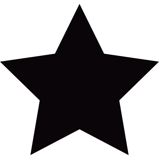 512x512 Little Black Star Icons Free Download