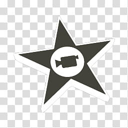 256x256 Mac Os X Mavericks Icons, Imovie, Black Star Icon Illustration