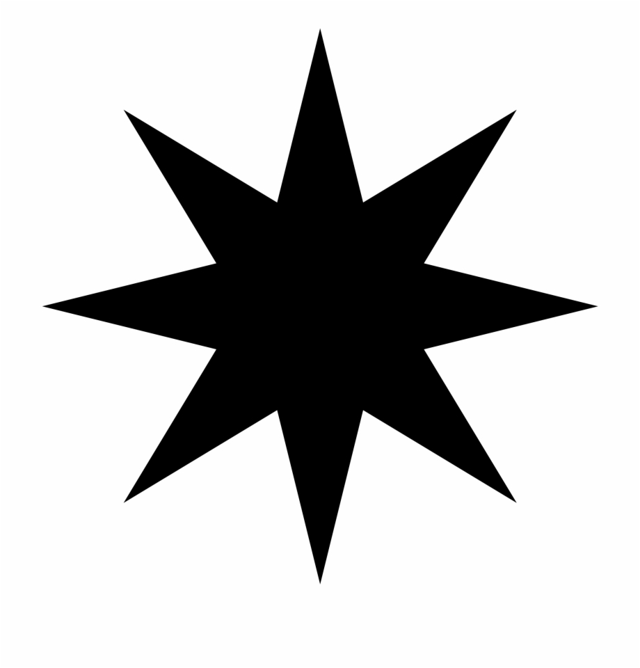920x960 Black Star Png