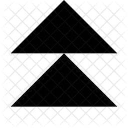 256x256 Double Triangle Speed Up Icon Of Glyph Style